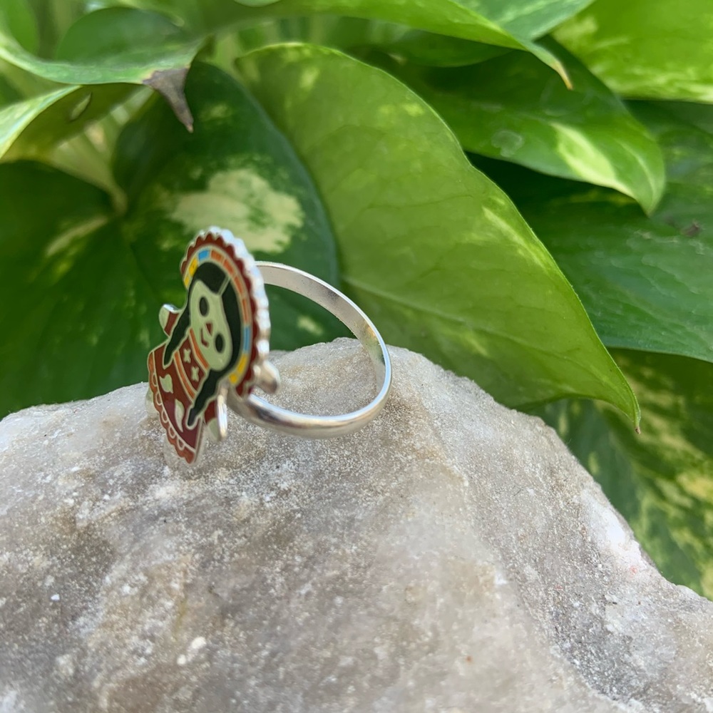 Mexican Lele NICKEL SILVER  RING Adjustable - Picture 4 of 5